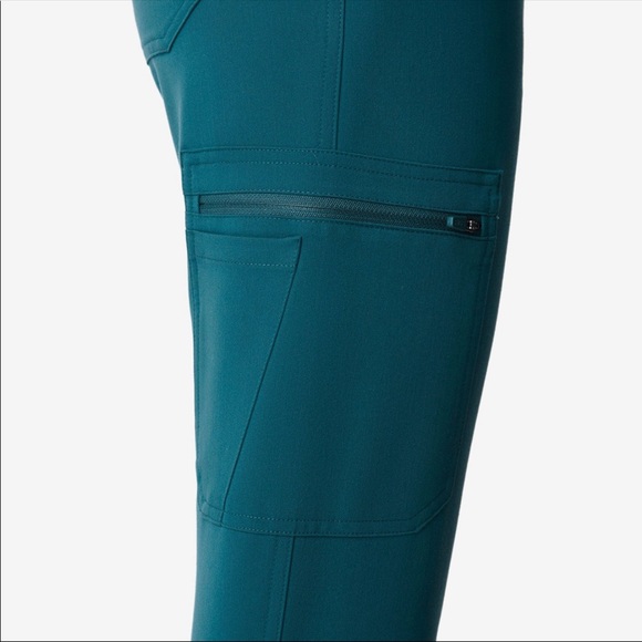 Figs Caribbean Blue Yola Skinny Scrub Pant - Picture 7 of 8
